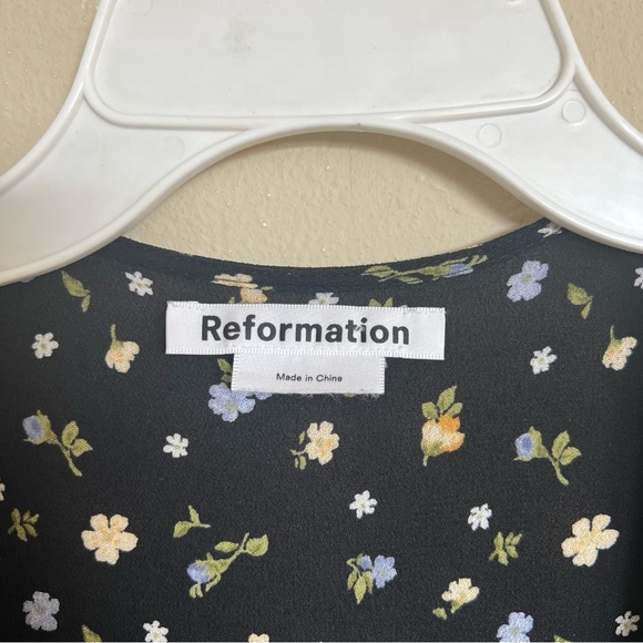 Reformation Lucky Wrap Dress in Posie - Picture 4 of 5